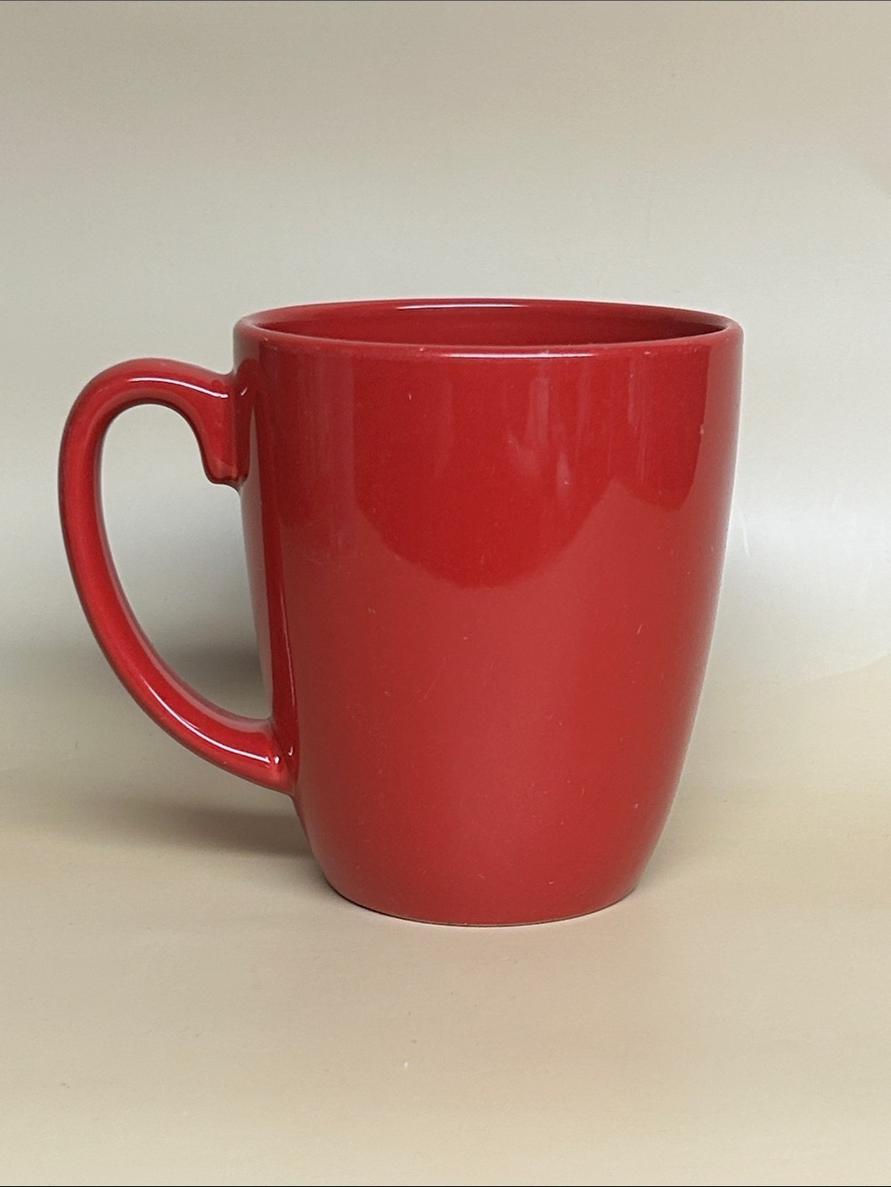 CORELLE COORDINATES Stoneware Coffee Mugs Red 12oz Vintage